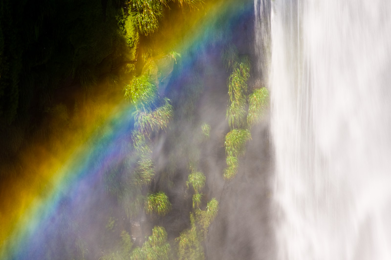 Rainbow And Iguazú Falls